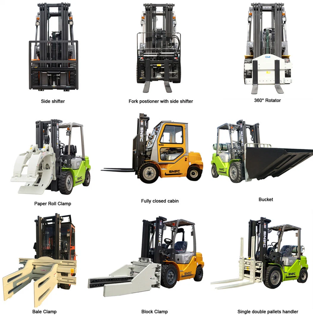 China 2ton 3ton 3.5ton 4ton 5ton 7ton 8ton 10ton LPG Gas Gasoline Petrol Diesel Forklift Truck with Japan Engine