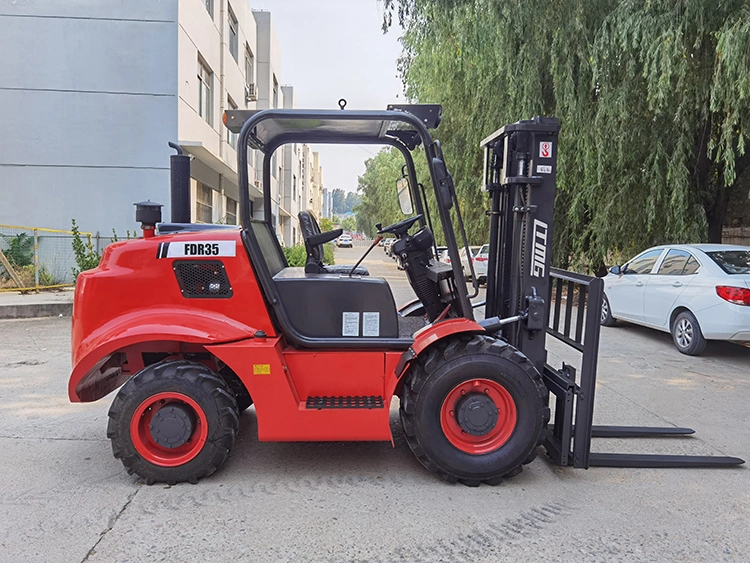 Ltmg 2WD 4WD Rough Terrain Forklift 3.5t off Road Forklift with Optional Engine